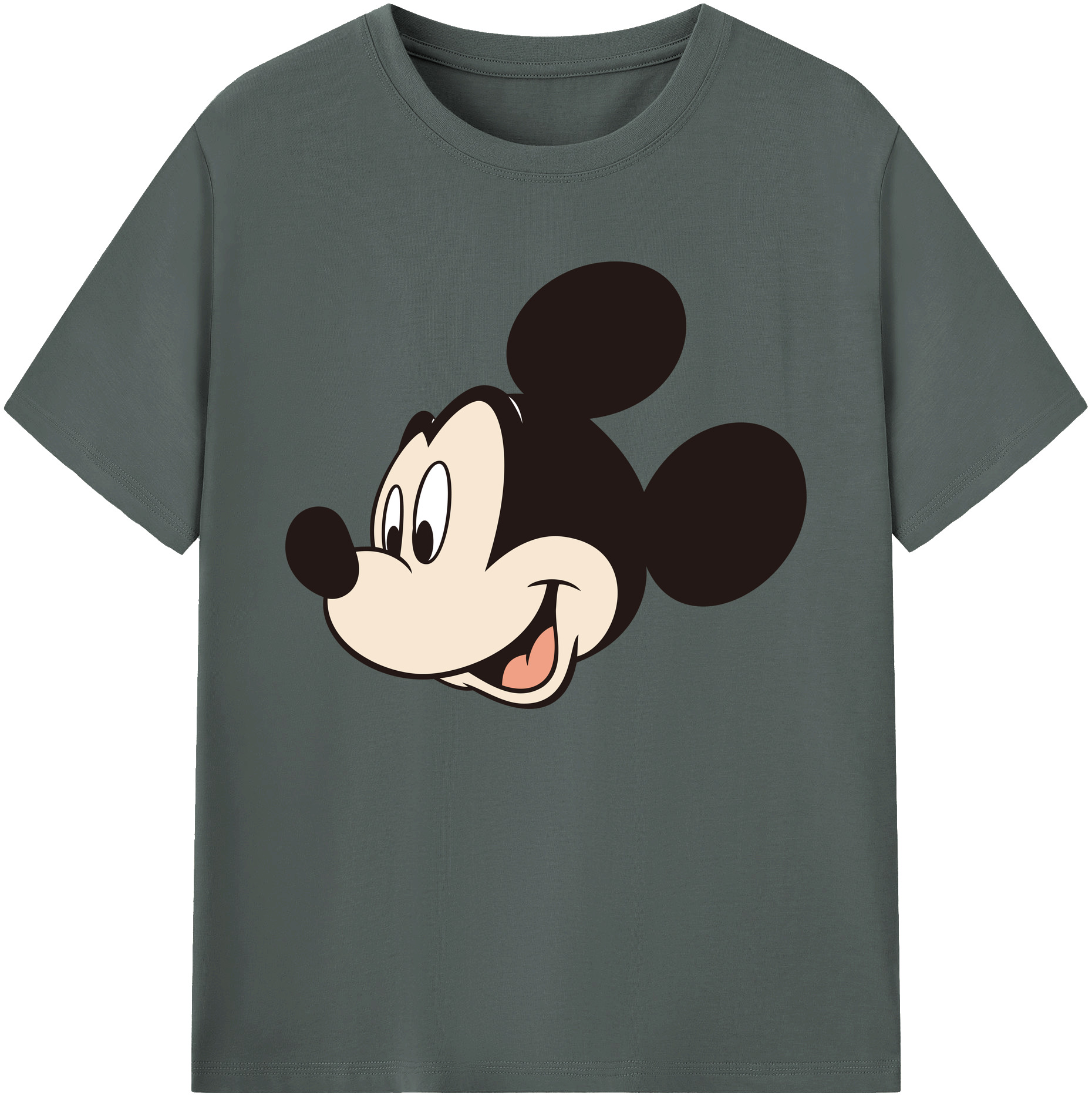 ミッキーマウス Mickey Mouse 綿100％ メンズ半袖Tシャツ｜肌触りやわらか＆通気性
